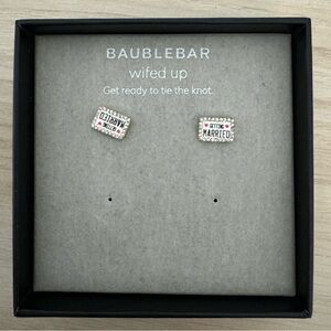 Baublebar Wifed Up Getting Married Stud Earrings